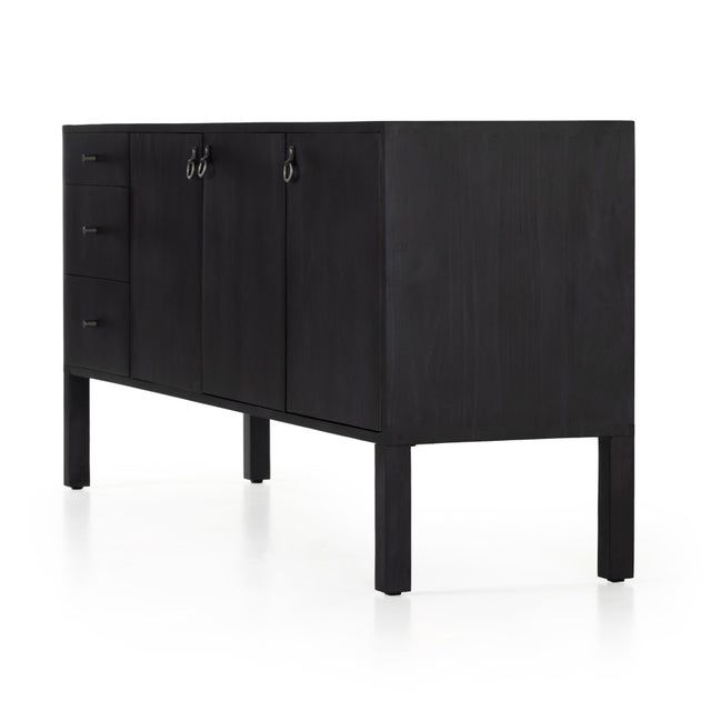Four Hands Isador Sideboard, Black Wash Poplar For Sale In Austin - Image 6 of 12