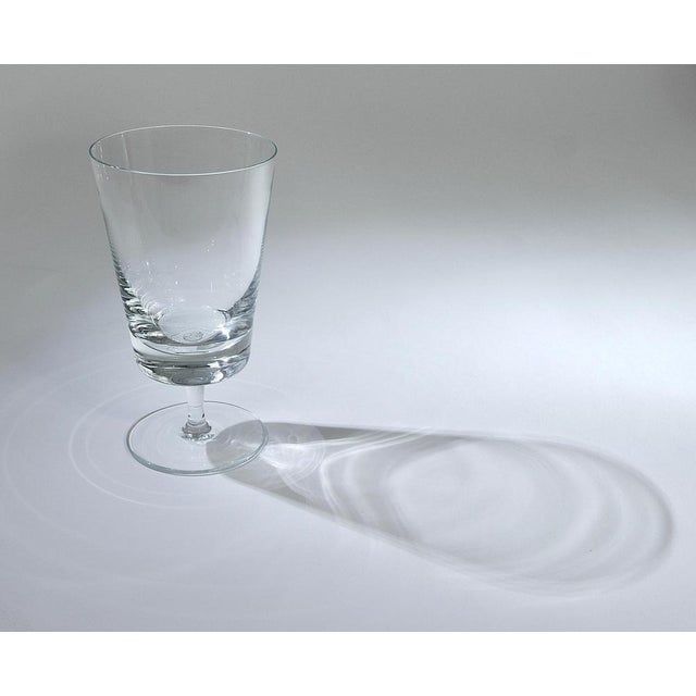 Mid-Century Crystal Wine Glasses attributed to Oswald Haerdtl, Austria, 1950s, Set of 6 For Sale - Image 3 of 18