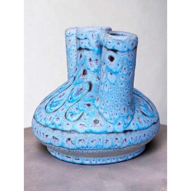 Mid-Century Modern Ceramic Vase by Jean Austruy, 1960s For Sale - Image 3 of 10