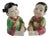 Vintage Chinese Porcelain Children - Famille Rose Boy & Girl For Sale