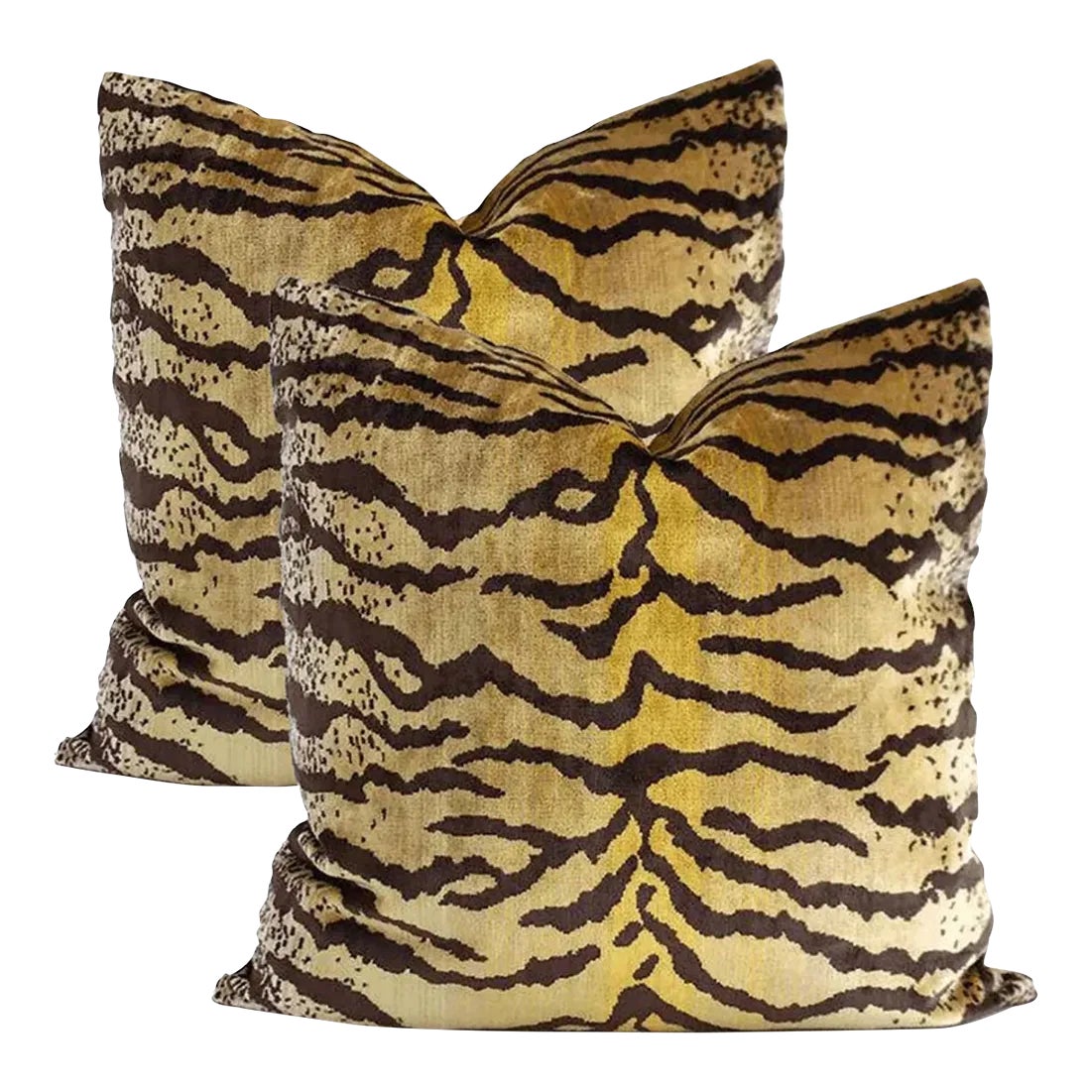 Tiger Seamless Pattern Premium Pillow