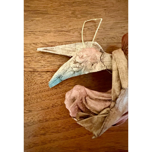 Vintage Italian Cartapesta Paper Mache Angels With Instruments, Set of 2 For Sale In Boston - Image 6 of 9
