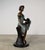 Metal Bronze Neoclassical Sculpture, Woman With Vessel - 24" H For Sale - Image 7 of 10