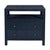 Nora 28 in. W Raffia 2 Drawer Nightstand with Top Open Shelf, Blueberry For Sale In Chicago - Image 6 of 11
