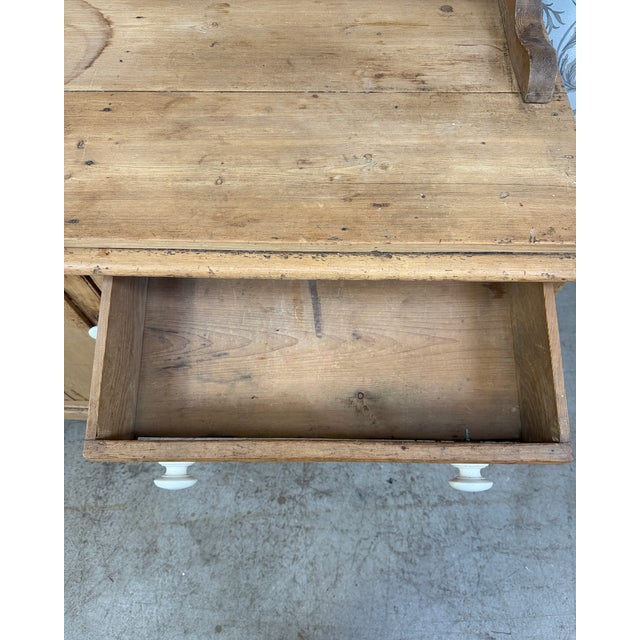 Antique English Two-Part Buffet in Pine, 1890s For Sale - Image 13 of 18