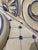 Late 20th Century Vintage Italian Majolica Ceramic Three-Piece Cherub Wall Fountain & Pedestal Sink Set For Sale - Image 5 of 9