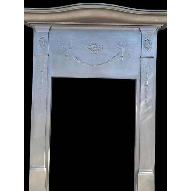 Victorian Edwardian Cast Iron Fireplace Surround for Wood Burner For Sale - Image 3 of 15