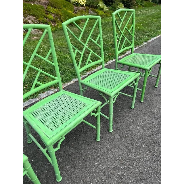 Vintage Meadowcraft Green Patio Dining Set in Green For Sale - Image 16 of 16