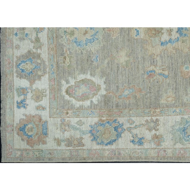 Turkish Oushak Rug 5' x 7' #17960 For Sale - Image 4 of 8