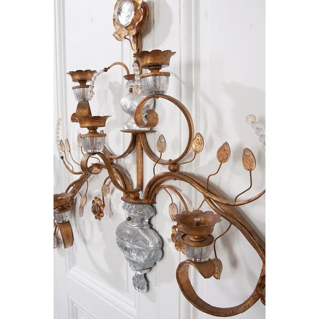 French Vintage Bagues Style Sconce For Sale - Image 9 of 13