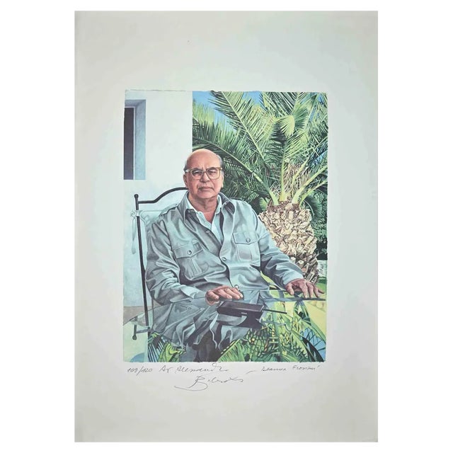 Bettino Craxi, Portrait, Original Screen Print, 1990s For Sale