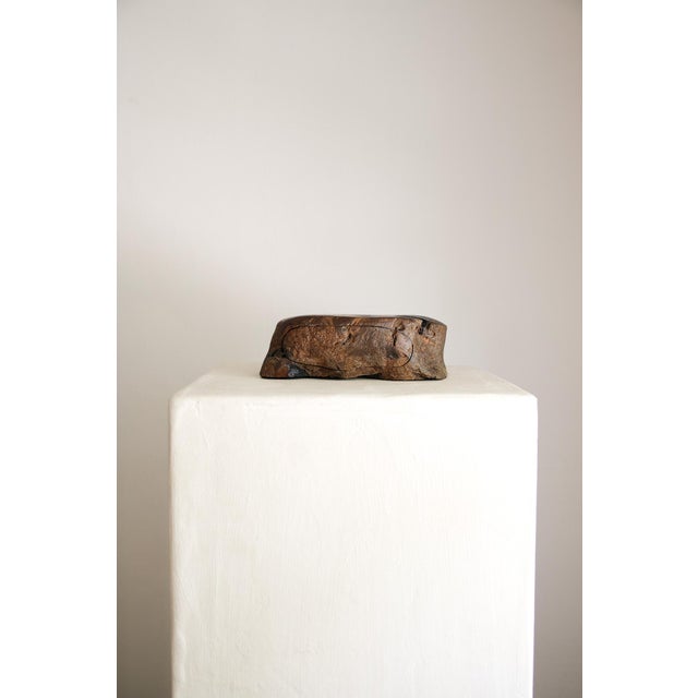 Late 20th Century Vintage Carved Wood Box With Secret Drawer For Sale - Image 5 of 8