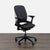This Steelcase chair is perfect for any office. It features a comfortable black fabric seat and back, adjustable armrests,...