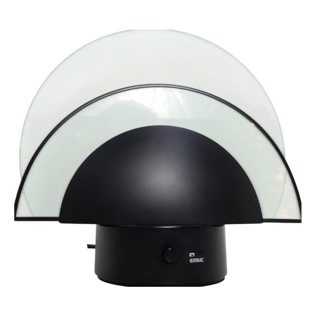 Postmodern Black Table Lamp by Leonardo Marelli for Estiluz, 1980s For Sale