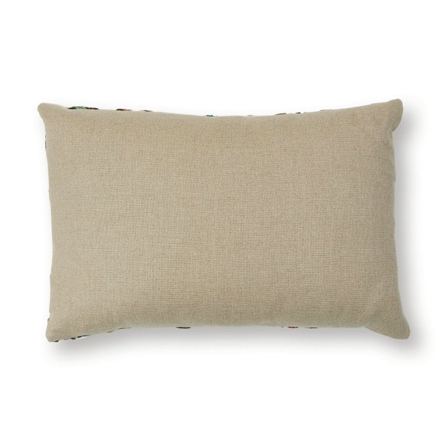 This pillow features Colonial Crewel with a knife edge finish. The scene of animals in nature is enhanced by this...