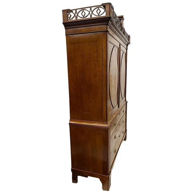18th Century Dutch Mahogany Cabinet For Sale - Image 3 of 8