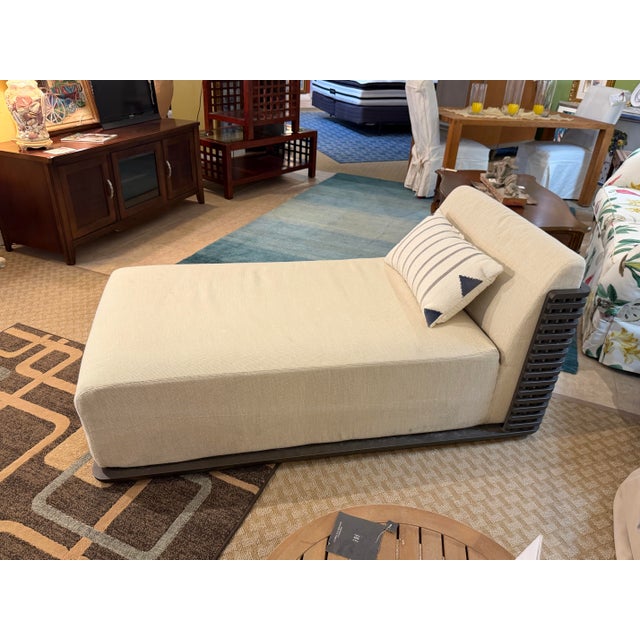 Contemporary Restoration Hardware Trelica Aluminum Chaise Lounge by Bina & Sasson For Sale - Image 3 of 6