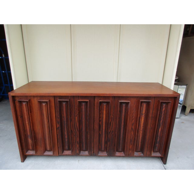 Pecky Cypress And Walnut Credenza By Dillingham Chairish