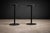 Metal Ricardo Fasanello (1930–1993) Ciranda Stools, Set of Three, Brazil, 1986 — Black Carbon Steel and Leather For Sale - Image 7 of 11