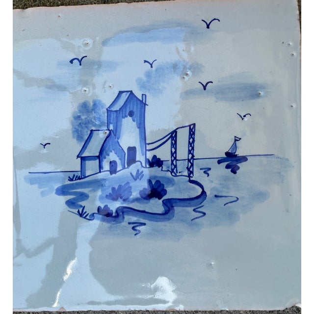 Ceramic Lot of 8 Delft Tiles For Sale - Image 7 of 10
