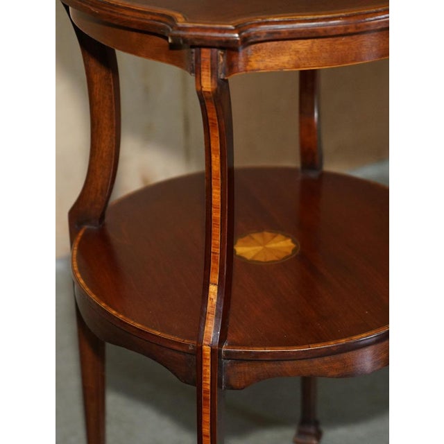 Antique Sheraton Revival Hardwood Side Table, 1880 For Sale - Image 10 of 14