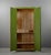 Wood Vintage Cabinet in Green, 1950s For Sale - Image 7 of 18