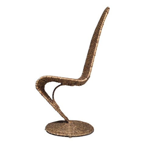 Sculptural Banana Leaf S Chair by Marzio Checchi, 1970s For Sale