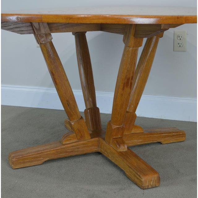 Brandt Ranch Oak Round Poker or Dining Table Chairish