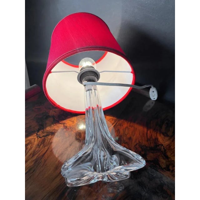Vintage French Table Lamp by Cristallerie Lorraine, 1960s For Sale - Image 8 of 11