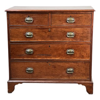 Late Georgian English Mahogany Chest of Drawers, Circa 1780–1810 For Sale