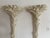 Pair of Serge Roche-Style Palm Torchères. Elegant white-painted torchière floor lamps featuring dramatic palm frond...