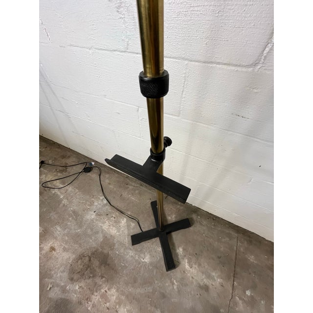 Metal Brass Art Easel Lamp Arredoluce Style For Sale - Image 7 of 12