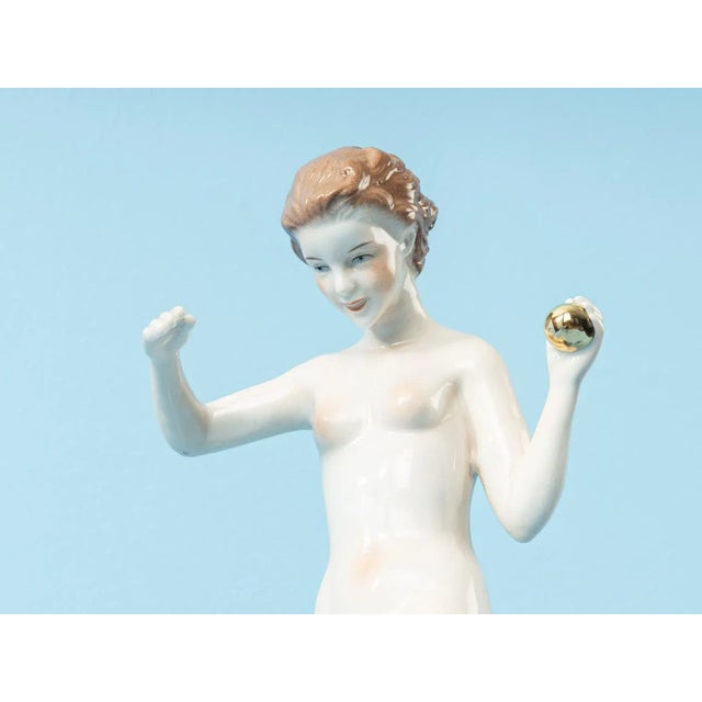Art Deco Porcelain Figure, 1930s For Sale - Image 6 of 9