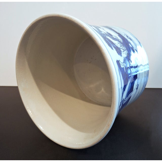 White Chinese Porcelain Landscape Bitong For Sale - Image 8 of 12