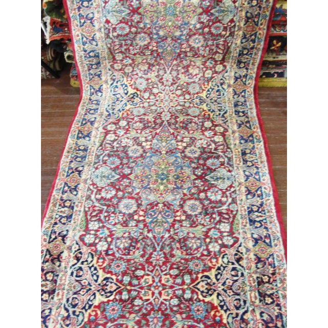 Antique Persian Laver Kerman Runner-2'8" X 19' For Sale In Chicago - Image 6 of 11
