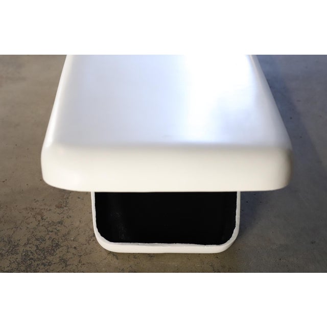White Late 20th Century Fiberglass Bench Attributed to Douglas Deeds For Sale - Image 8 of 9