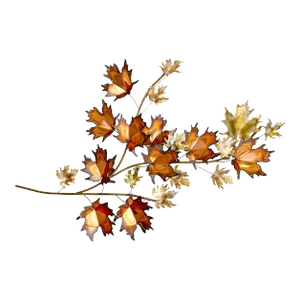 Mid-Century Modern Brutalist Leaf Bronze Wall Sculpture by Curtis Jere