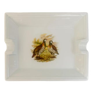Vintage Porcelaine Des Brémailles French Partridge Ashtray For Sale