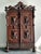 Vintage Boho Black Forest Carved Oak Armoire For Sale - Image 4 of 14