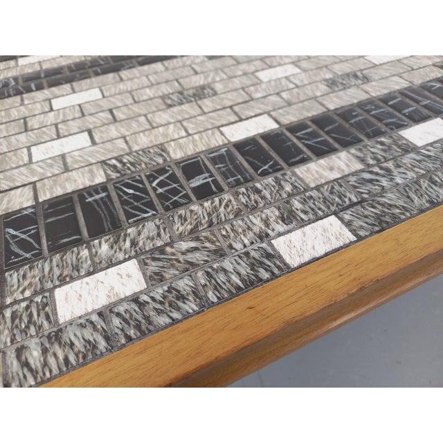 Vintage Coffee Table in Ceramic, Wood and Metal, 1960s For Sale - Image 11 of 16