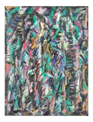 David Lan Bar - Composition - 1978 - Oil on canvas 1978