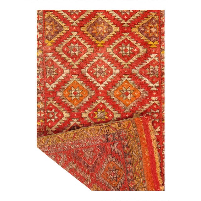 Traditional Pasargard DC Antique Turkish Oushak Rug For Sale - Image 3 of 3
