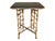 1960s Asian Pagoda Style Bamboo Table & Four Stools With Scenic Painted Panels For Sale - Image 13 of 15