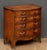 Traditional English Bow Fronted Small Chest of Mahogany With Four Drawers For Sale - Image 3 of 8