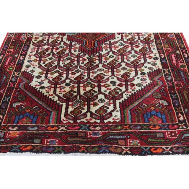 1990s Persian Hamedan Area Rug 3’4″ X 5’1″ For Sale In Dallas - Image 6 of 11