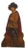 Antique 1920s Hand-Painted Wooden Cavalier Figural Umbrella Stand For Sale