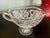 Late 20th Century Vintage Clear Crystal Etched Floral Gravy Boat For Sale - Image 5 of 9
