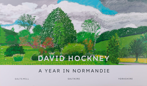 On the Hill Poster after David Hockney