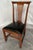 Alexandria, VA attributed 18th century mahogany side chair with typical flat top/serpentine bottom crest rail. Posts flare...