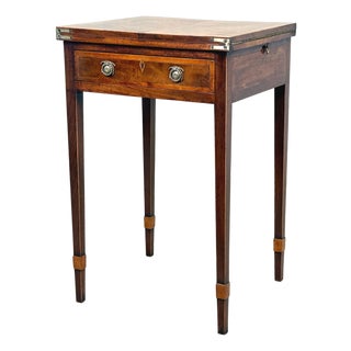 Georgian Mahogany Patience Card Game Table, 1780 For Sale